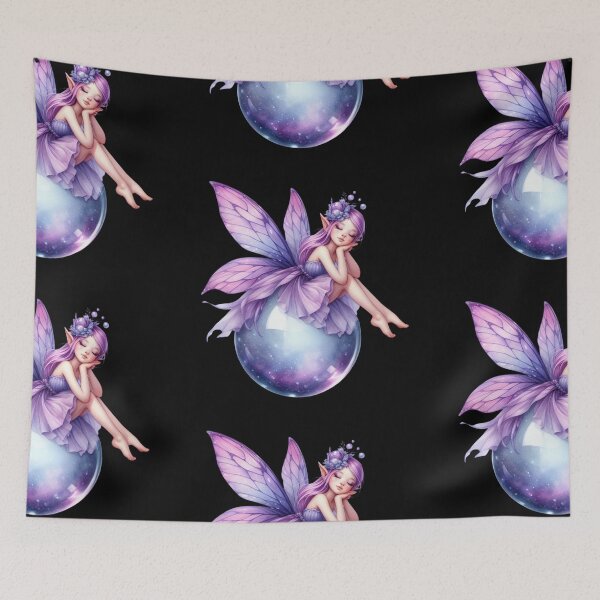 Item preview, Purple Fairy Resting on Orb designed and sold by jierrfan.