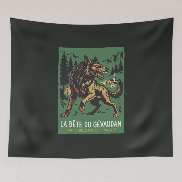 Item preview, Beast of Gevaudan La Bete du Gevaudan French Legend Poster designed and sold by KiwiRider.