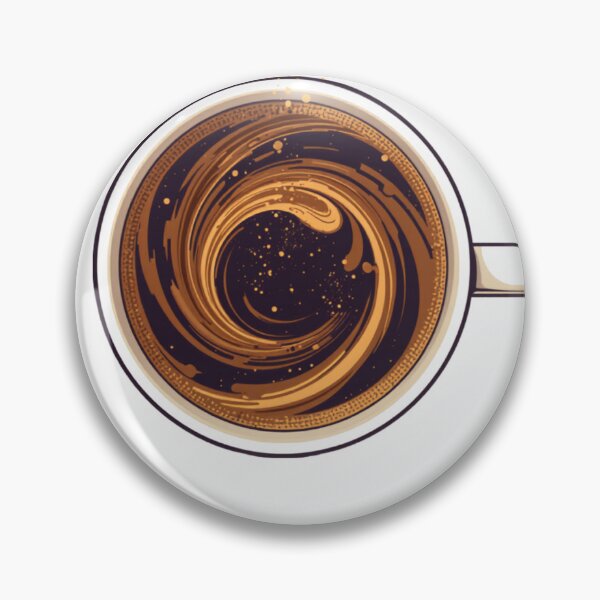 Item preview, Mesmerizing Cosmic Coffee Swirl - Magic in a Cup designed and sold by Mamamonir.