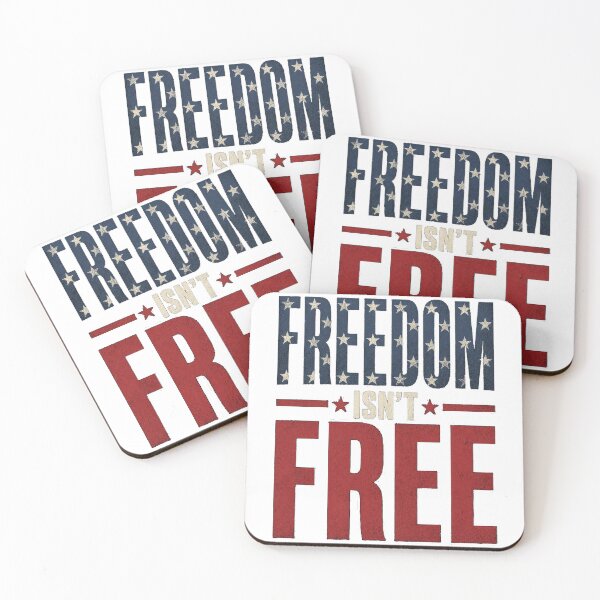 Item preview, Freedom Isn't Free Patriotic Typography designed and sold by Infinityspark.