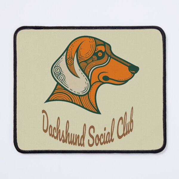 Item preview, Dachshund Social Club Vintage Badge designed and sold by Kinship-Pets.