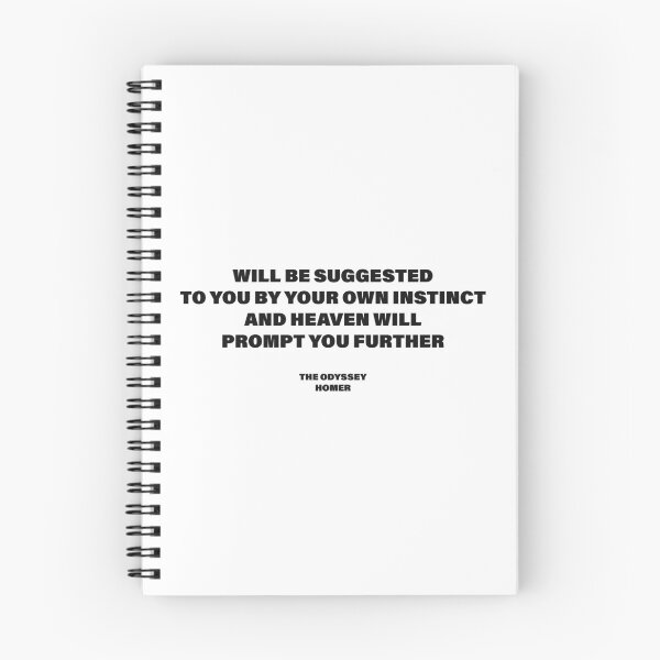 Item preview, Your Own Instinct and Heaven Will Prompt You — The Odyssey Quote (White Version) designed and sold by LiteraryRelics.