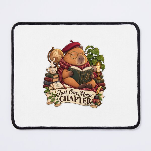 Item preview, Cute Dark Academia Capybara Reading Book Sticker designed and sold by ismai6.