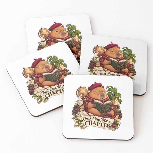 Item preview, Cute Dark Academia Capybara Reading Book Sticker designed and sold by ismai6.