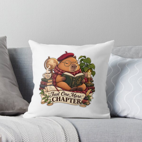 Item preview, Cute Dark Academia Capybara Reading Book Sticker designed and sold by ismai6.