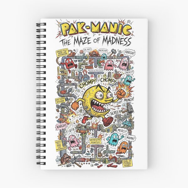 Item preview, Pak-Manic The Maze of Madness Retro Arcade Graphic Tee designed and sold by jhgjykuo.