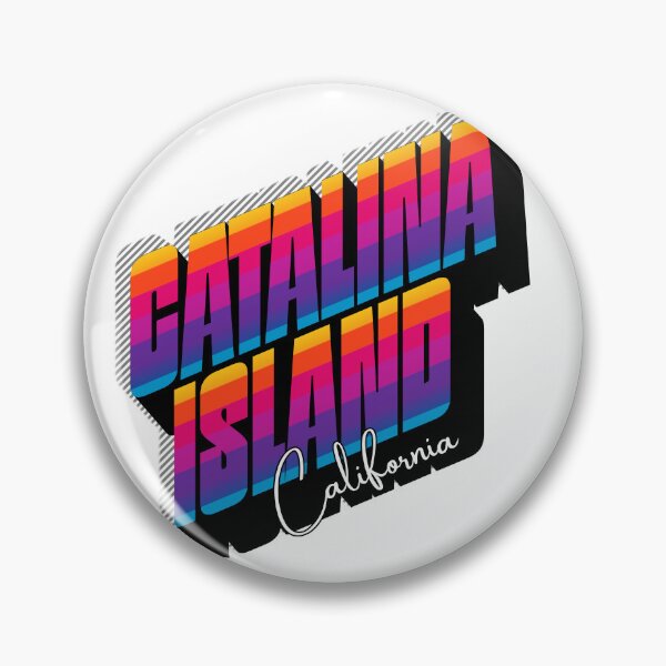Item preview, Catalina Island California Retro Sunset 80s Vintage Travel T-Shirt Design designed and sold by DonnaRaine.