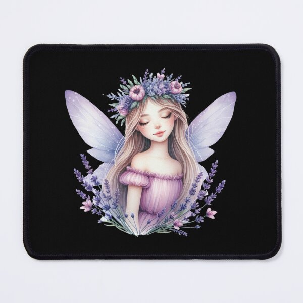 Item preview, Enchanting Fairy with Lavender Flowers designed and sold by jierrfan.