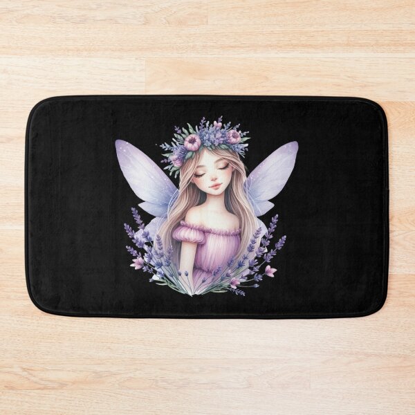 Item preview, Enchanting Fairy with Lavender Flowers designed and sold by jierrfan.