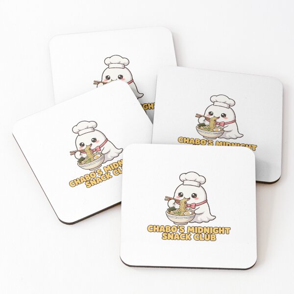 Item preview,  Chabo's Midnight Snack Club - Cute Ghost Chef Eating Ramen designed and sold by Csaba1983.