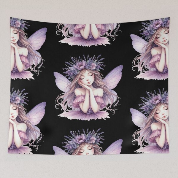 Item preview, Dreamy Fairy with Flower Crown designed and sold by jierrfan.