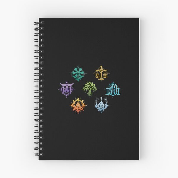 Item preview, Teyvat 7 regions logos Genshin Impact designed and sold by damomonkey.