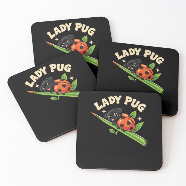 Item preview, Funny Lady Pug Cute Ladybug Dog Pun Art designed and sold by elderberry.