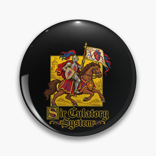 Item preview, Sir Culatory System Medieval Knight Pun designed and sold by elderberry.
