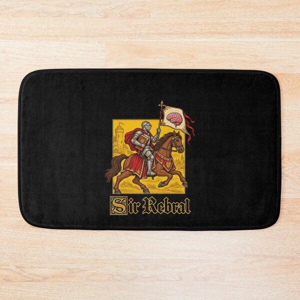 Item preview, Sir Rebral Cerebral Knight Brain Banner designed and sold by elderberry.