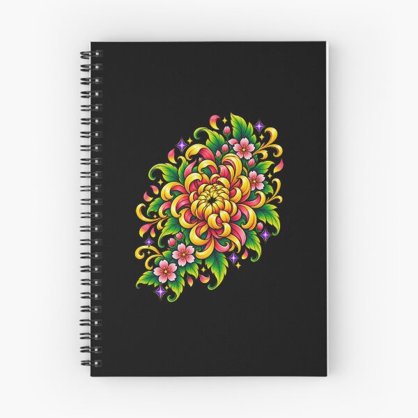 Item preview, Vivid Tropical Chrysanthemum Blossom Floral Art designed and sold by elderberry.