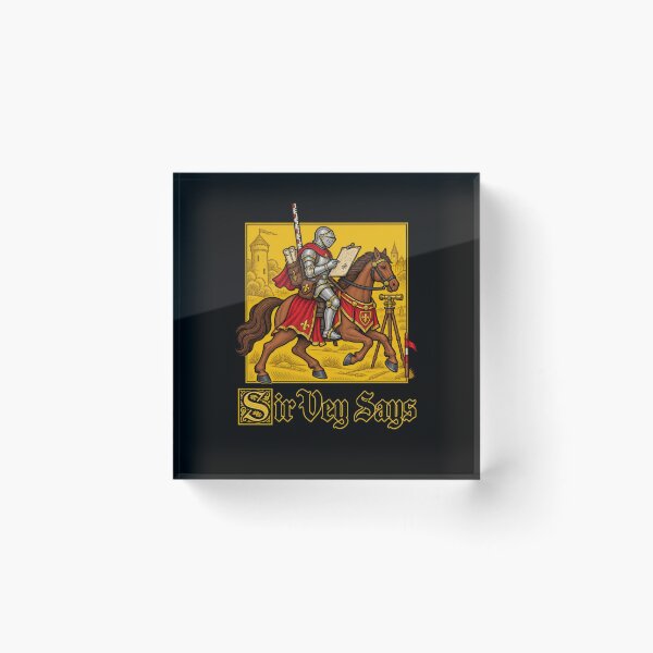 Item preview, Medieval Knight Surveyor Sir Vey Says Pun designed and sold by elderberry.