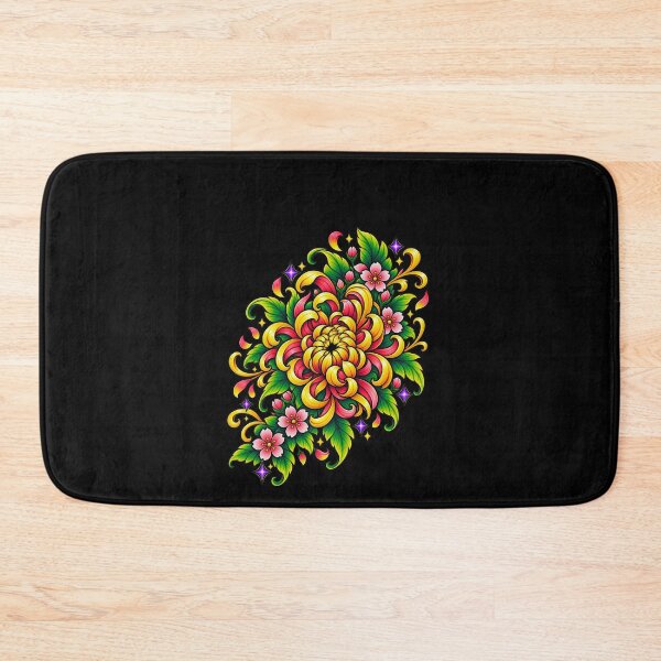 Item preview, Vivid Tropical Chrysanthemum Blossom Floral Art designed and sold by elderberry.