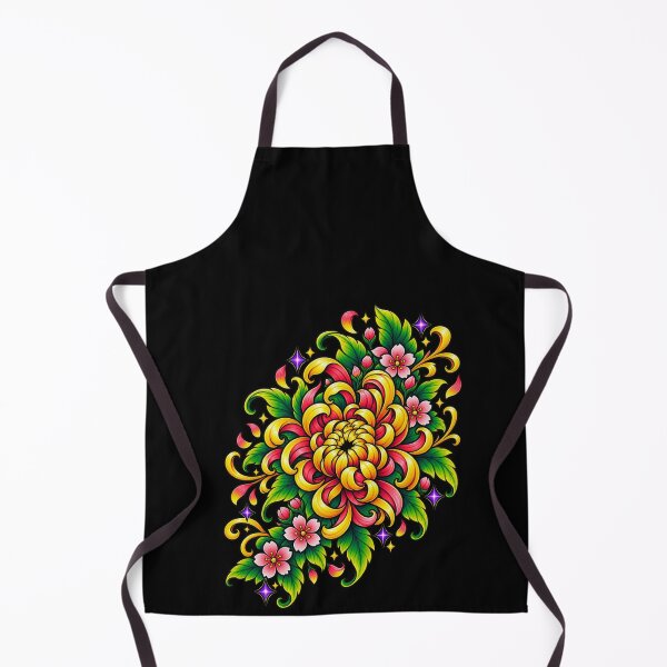 Item preview, Vivid Tropical Chrysanthemum Blossom Floral Art designed and sold by elderberry.