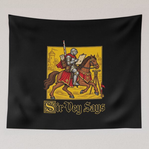 Item preview, Medieval Knight Surveyor Sir Vey Says Pun designed and sold by elderberry.
