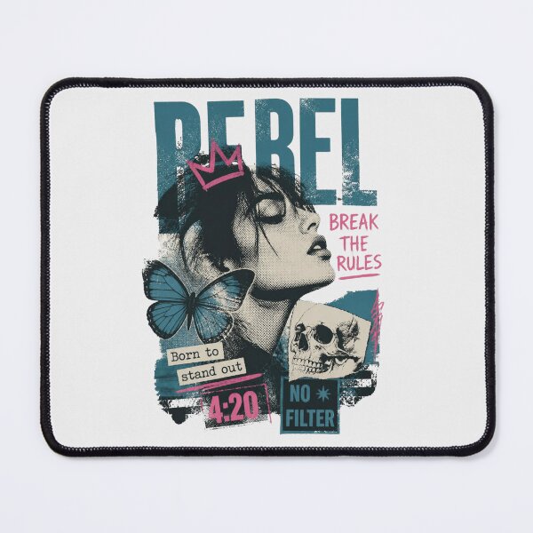 Item preview, Rebel Soul Butterfly and Skull Collage Punk Grunge Graphic designed and sold by ERODED SELF.