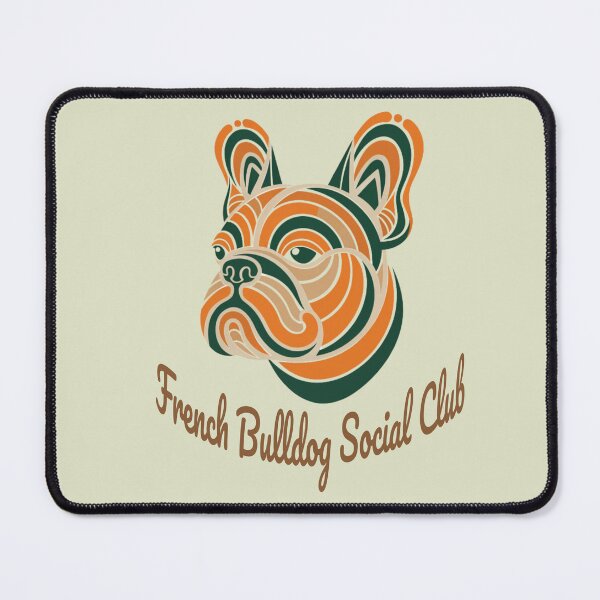 Item preview, French Bulldog Social Club Vintage Badge designed and sold by Kinship-Pets.