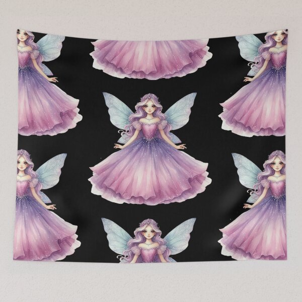 Item preview, Enchanting Fairy with Colorful Wings designed and sold by jierrfan.