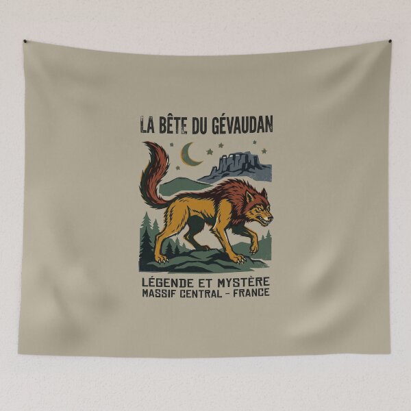 Item preview, Beast of Gevaudan Massif Central French Cryptid Graphic designed and sold by KiwiRider.
