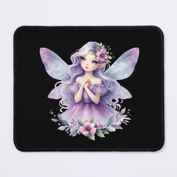 Item preview, Purple Fairy with Floral Crown designed and sold by jierrfan.