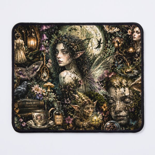 Item preview, Dark Fairy Realm – Surreal Gothic Folklore Collage designed and sold by Edenglow Prints & Peculiars.