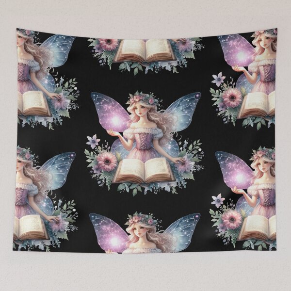 Item preview, Enchanting Fairy with Magical Book designed and sold by jierrfan.
