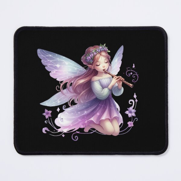 Item preview, Whimsical Fairy Playing Flute designed and sold by jierrfan.