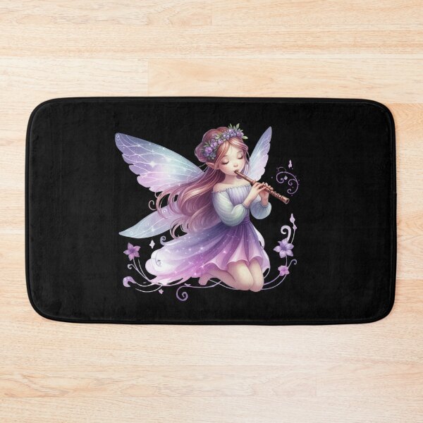 Item preview, Whimsical Fairy Playing Flute designed and sold by jierrfan.