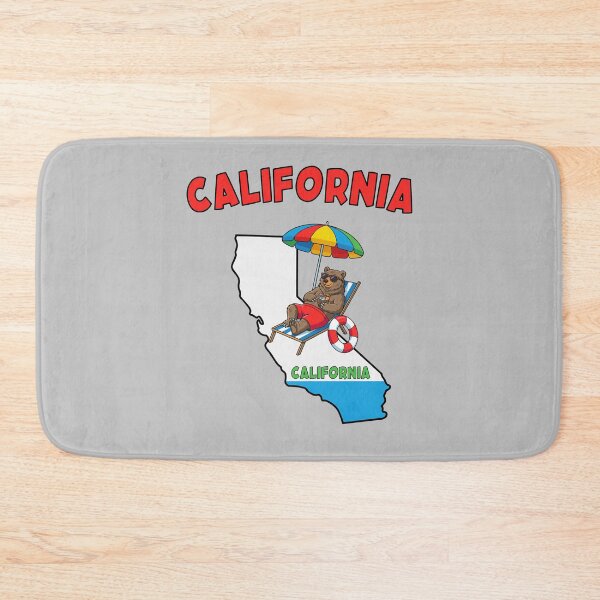 Item preview, California Bear Beach Life Summer Vacation Flag Silhouette Art designed and sold by mashmosh.