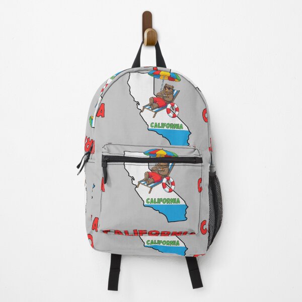 Item preview, California Bear Beach Life Summer Vacation Flag Silhouette Art designed and sold by mashmosh.