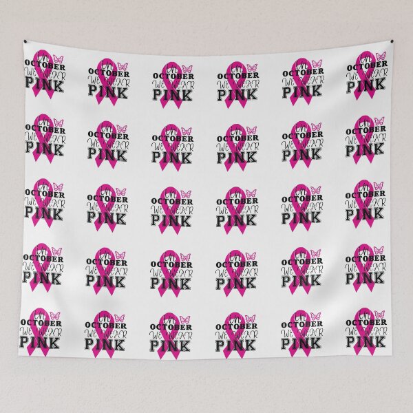 Item preview,  In October we wear pink, Breast cancer awareness , Breast cancer, pink ribbon designed and sold by BlueDiamond-19.