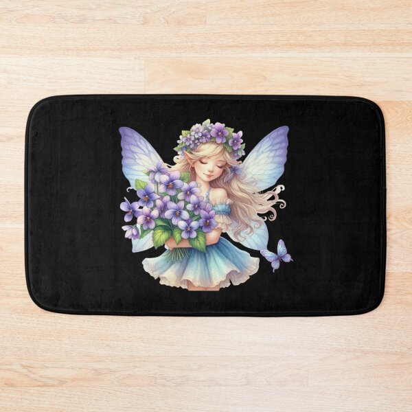Item preview, Fairy Holding Violet Flowers designed and sold by jierrfan.