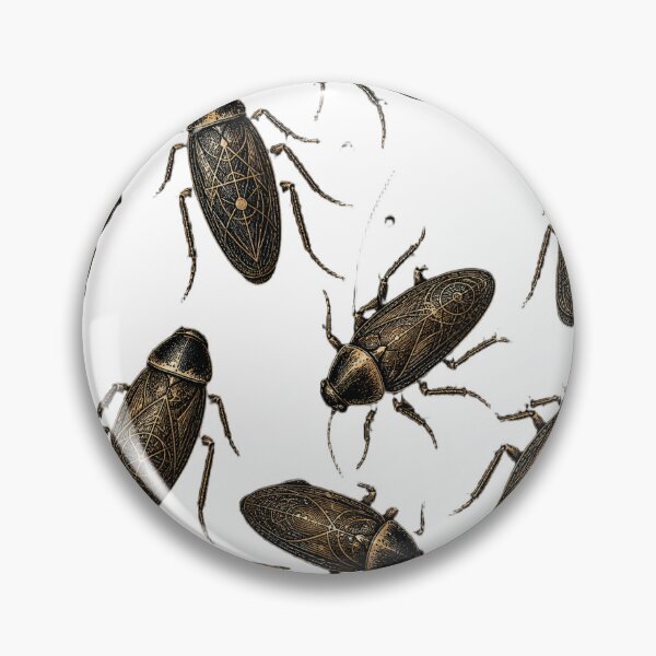 Item preview, Realistic Cockroach Pattern Insect Illustration Creepy Design designed and sold by TheNightsCrest.