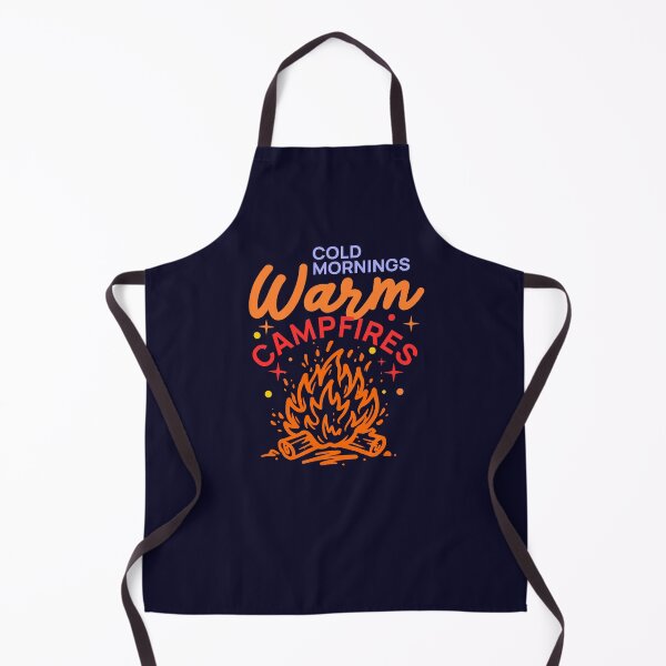 Item preview, Cold Mornings Warm Campfires Vintage Camping Outdoor designed and sold by LinaValearte.