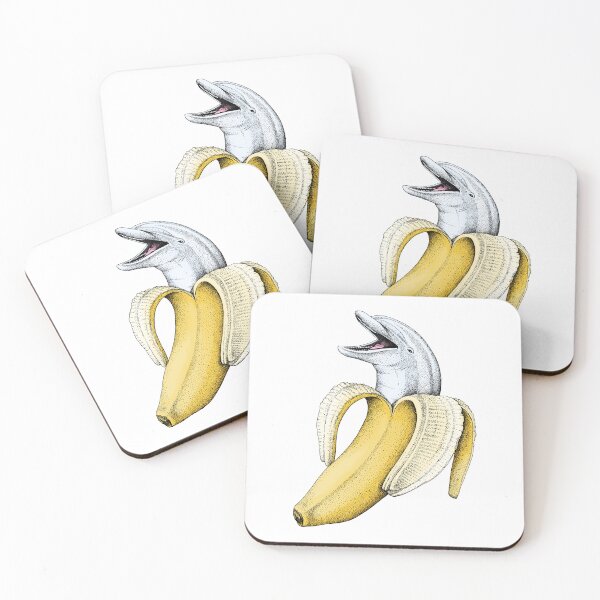 Aperçu de l'œuvre Surprendre! Dauphin Banane créée et vendue par HabbyArt.