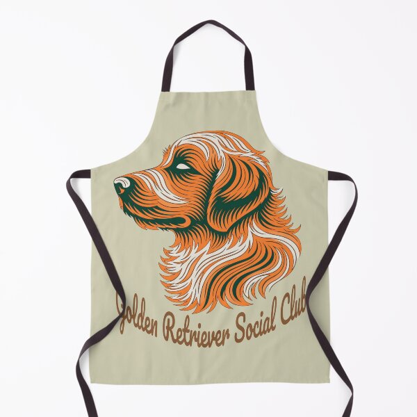 Item preview, Golden Retriever Social Club Vintage Badge designed and sold by Kinship-Pets.