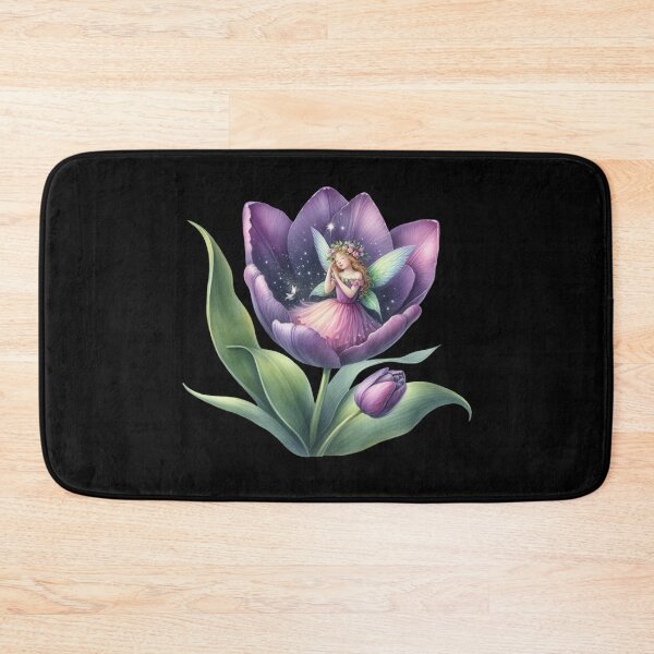 Item preview, Fairy Resting Inside a Purple Tulip designed and sold by jierrfan.