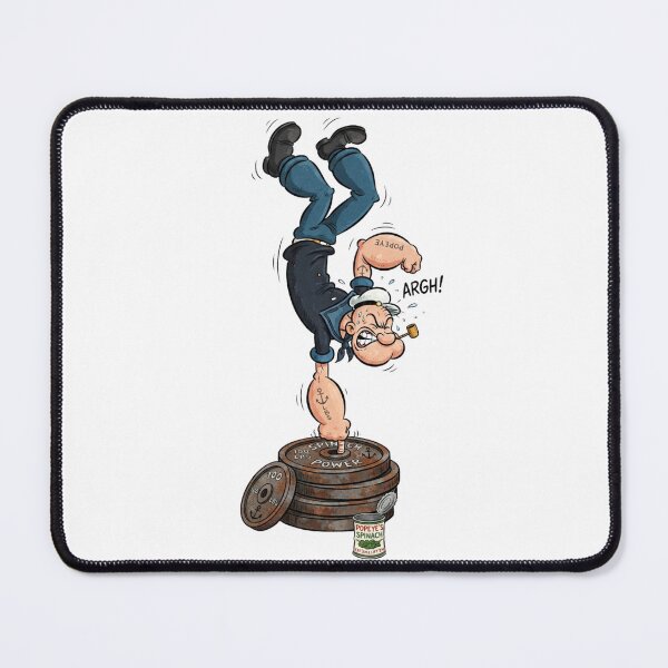 Item preview, Popeye Spinach Power Weightlifting Handstand designed and sold by FreakToons.