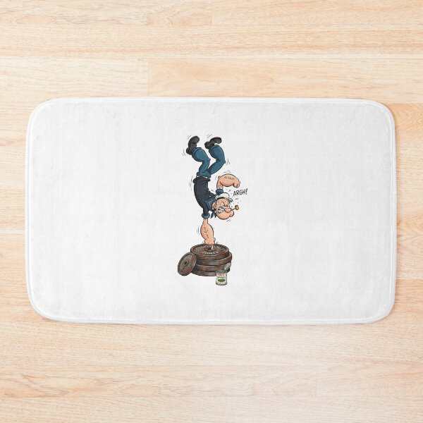 Item preview, Popeye Spinach Power Weightlifting Handstand designed and sold by FreakToons.