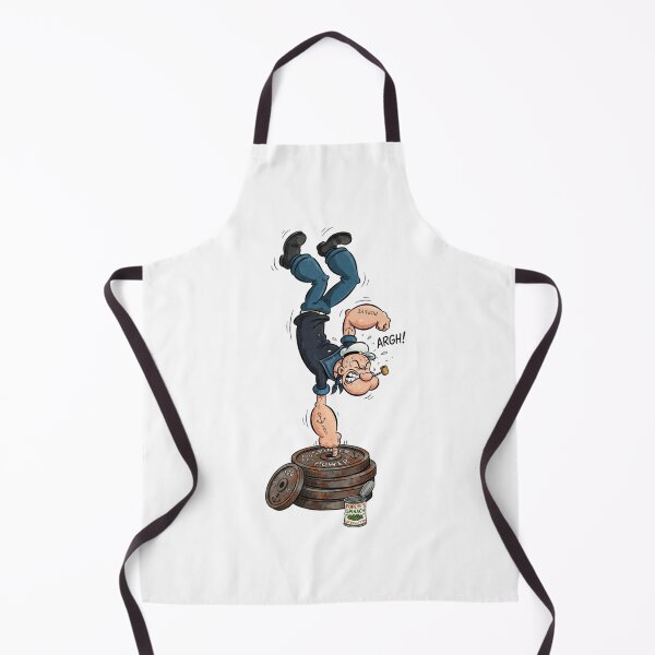 Item preview, Popeye Spinach Power Weightlifting Handstand designed and sold by FreakToons.