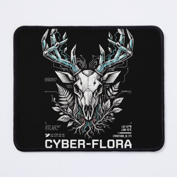 Item preview, Cyber Flora Cyberpunk Deer Skull designed and sold by Biczekdziczek.