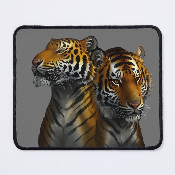 Item preview, Tigers in love portrait  designed and sold by Khala.