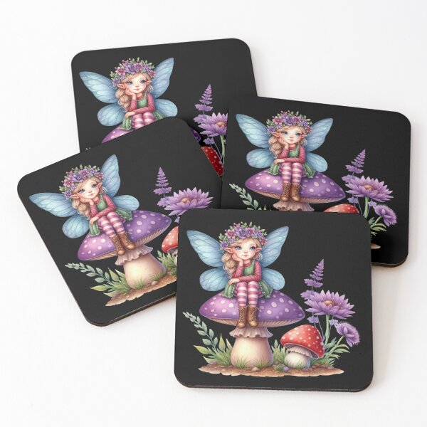 Item preview, Fairy Sitting on a Mushroom designed and sold by jierrfan.