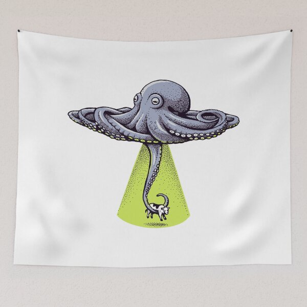 Item preview, UFO (Unidentified Flying Octopus) designed and sold by HabbyArt.