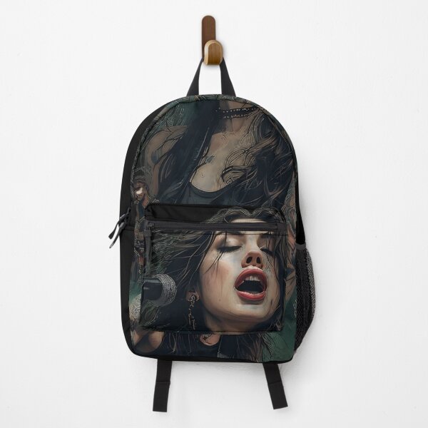 Item preview, Passionate Rock Band Art with Tattooed Female Singer and Guitarist designed and sold by UrbanPrts.